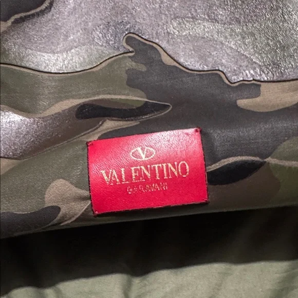 Valentino Camo Leather/Canvas Tote - Picture 3 of 16